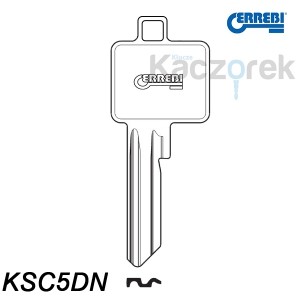 Errebi 017 - klucz surowy - KSC5DN